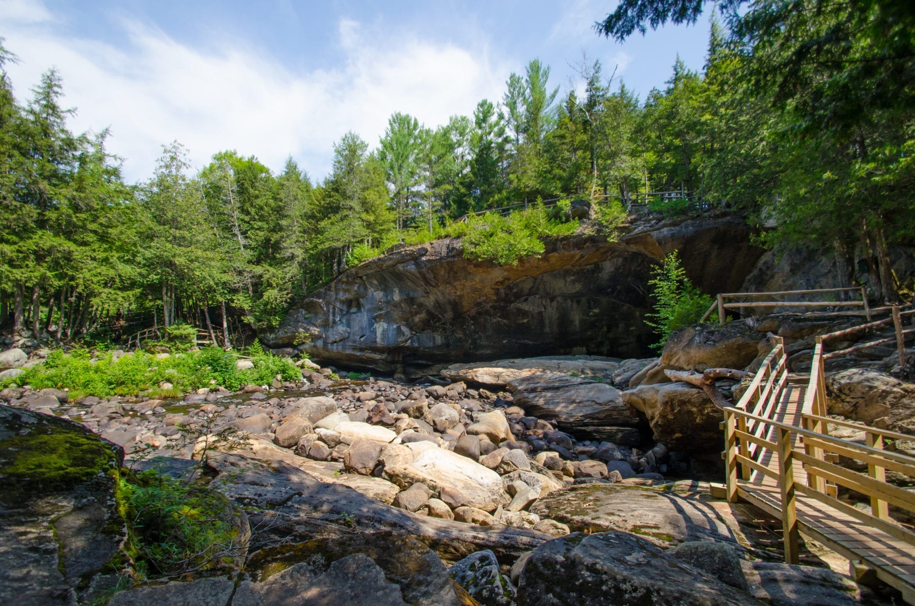 Natural Stone Bridge and Caves Dig The Falls
